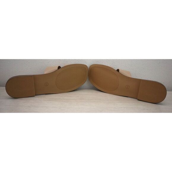 Cushionaire Women's Sz 12W Tan Voyage Slide Sandals + Memory Foam - Picture 16 of 16